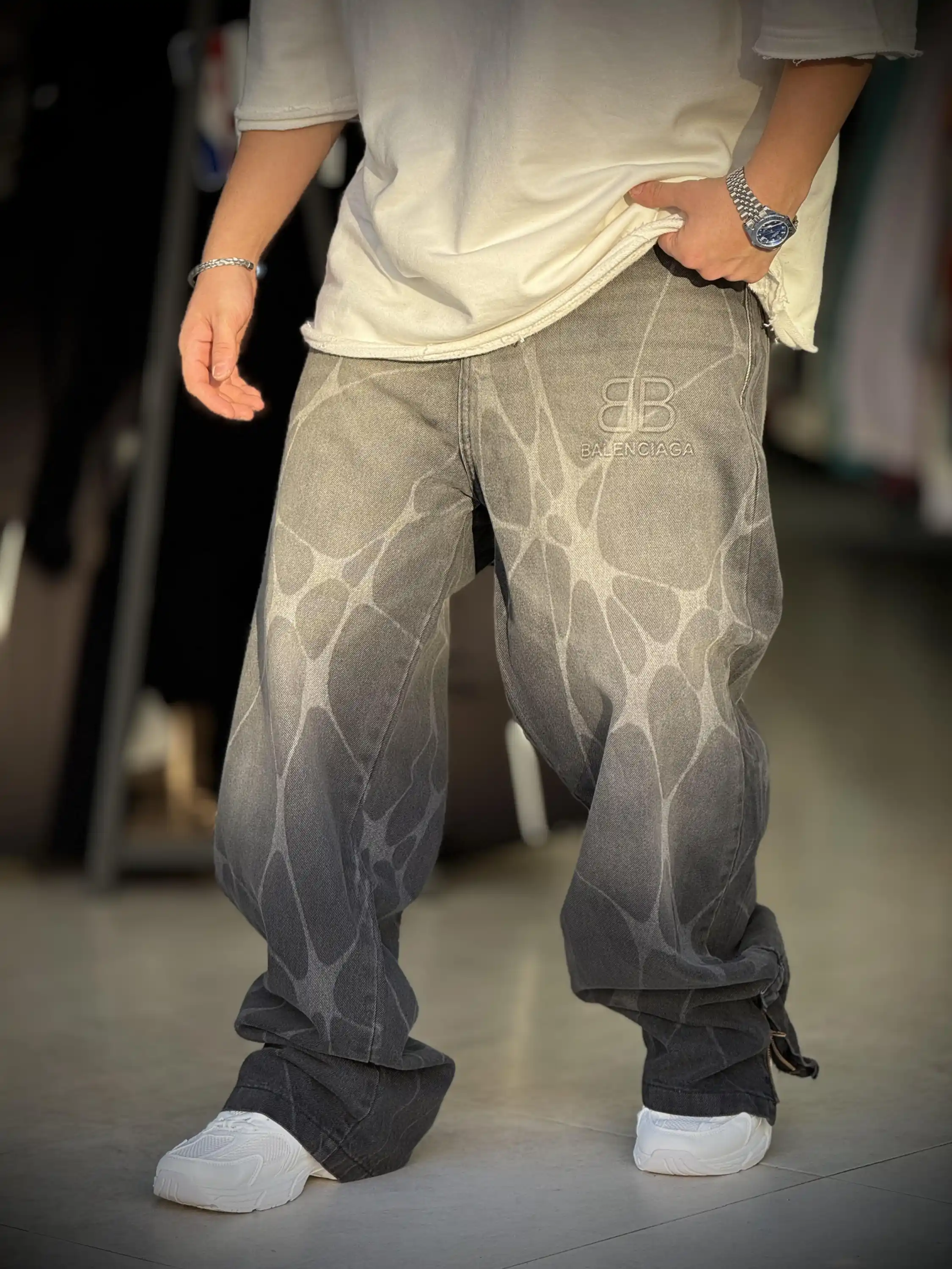 شلوار جین بگ استایل کد 1381