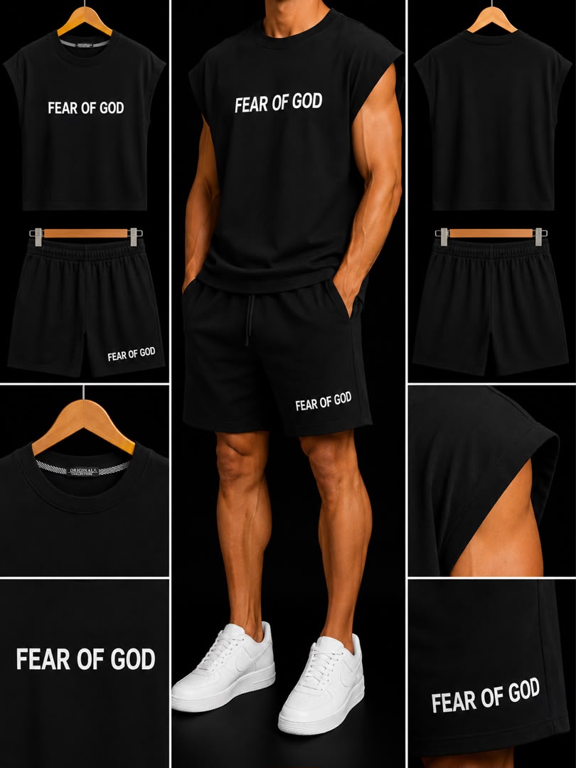 ست وست شلوارک FEAR OF GOD کد 10078