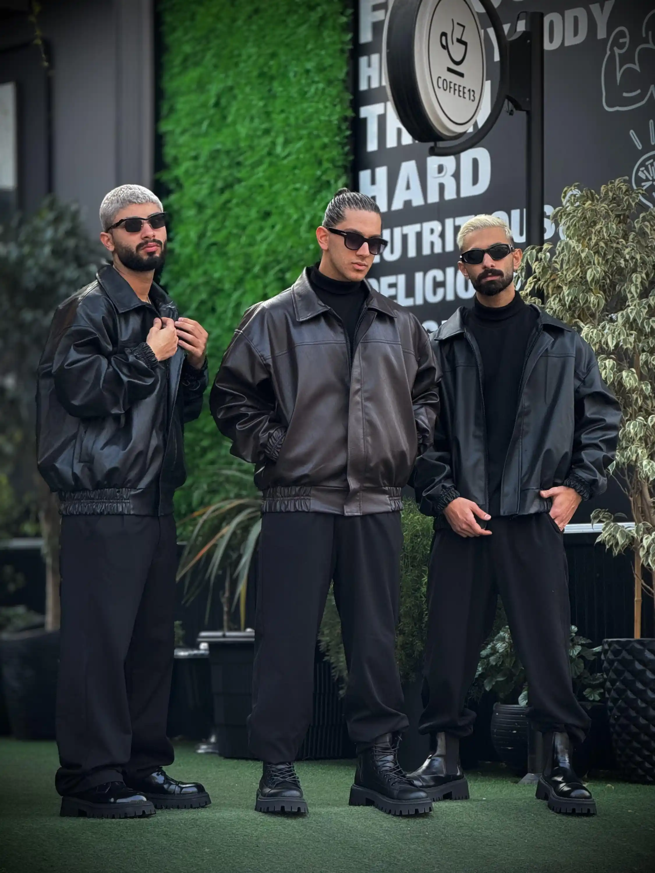 کاپشن چرم مردانه کد 5823